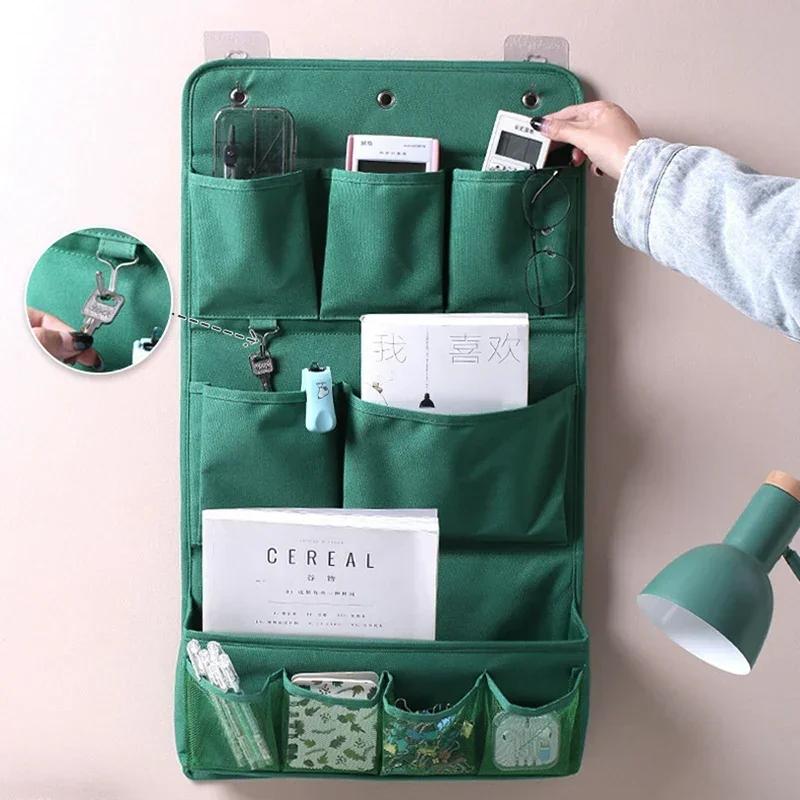 Hanging Bedside Hanging Pocket Storage Bag Bedroom Magazine Storage Pouch Diaper Caddy Toy Holder Baby Tissue Box Home Organizer