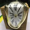 Creative Melting Table Clock with Roman Numerals – Retro Twist Design for Home and Office Decor