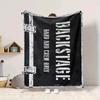 1Pc Backstage Access Forbidden Blanket Soft And Comfortable Casual Warm Camping Travel Christmas Halloween Xmas Gift M9287