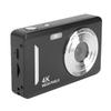 4K Digital Camera 64MP HD AF Auto   16X Zoom Anti Shake Portable Compact Camera for Travel Photography