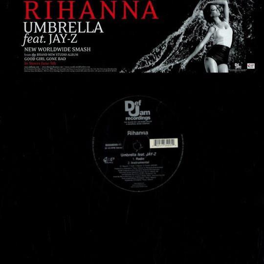 12inch Record RIHANNA, JAY-Z - Umbrella DEFR167381,B000 Def Jam Recordi 2007 US Rap & Hip-Hop/R&B Used