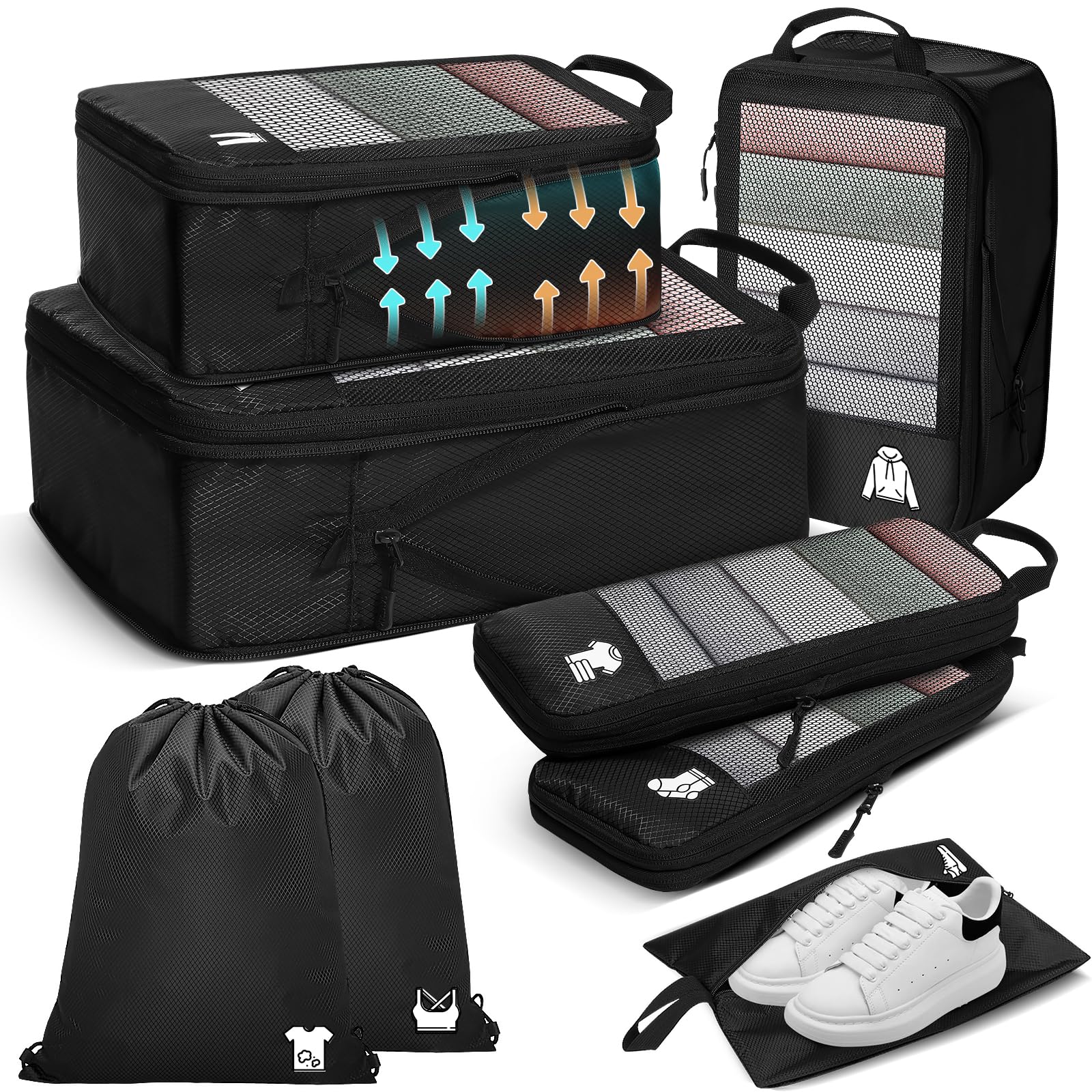 

Samfolk Travel Travel Compression Bag Ashuk Compression Packing Travel Convenient Travel Clothing Large Waterproof Travel Pouch Underwear Drawstring