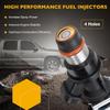 4.8 5.3 6.0 Fuel Injector 4 Holes 8Pcs, Compatible With 1999-2006 Chevrolet Silverado Suburban Tahoe Cadillac Escalade GMC Sierra Yukon Isuzu Hummer