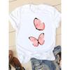 Love Simple Printed European and American Clothing Shirt Short Sleeve T-shirt Tops  Oversized T Shirt  Women Clothes