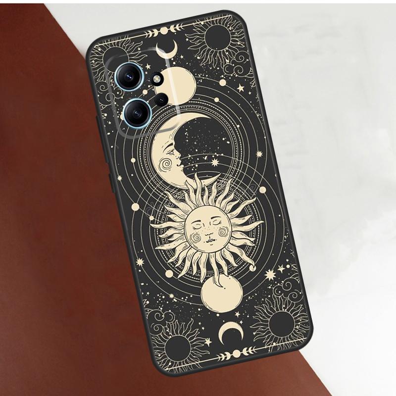 Sun Moon Face Case For Xiaomi Redmi Note 14 10 11 12 13 Pro 11S 12S Cover For Redmi 15 14C 10C 12C 13C 15C