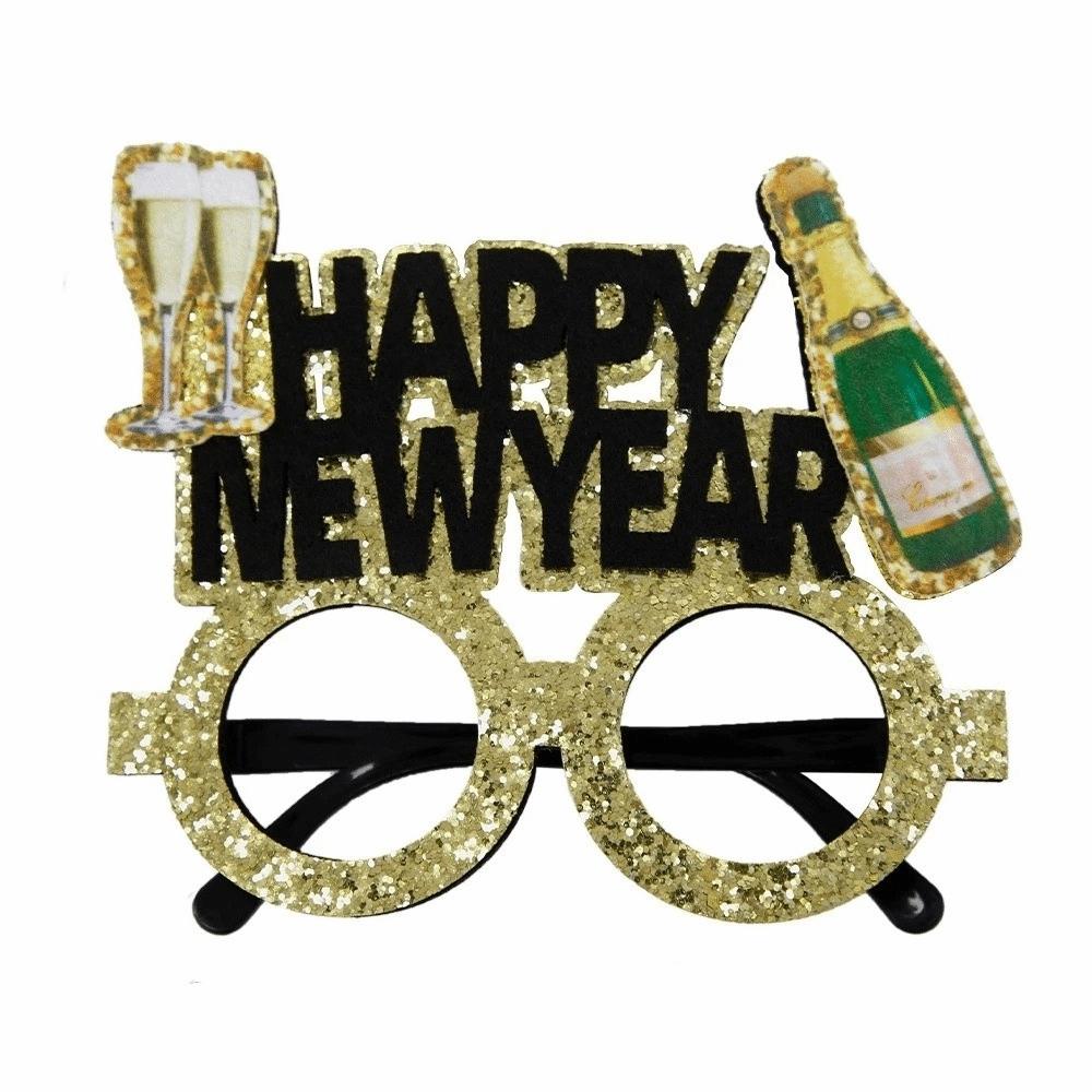 Letters and Numbers 2026 New Year Glasses New Year Decorative Glasses  Xmas Party Decoration