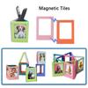 15pcs Magnetic Picture Frames 3-inch for Instax Film Pictures Refrigerator Picture Frame Magnets Displaying Memories Home Decor