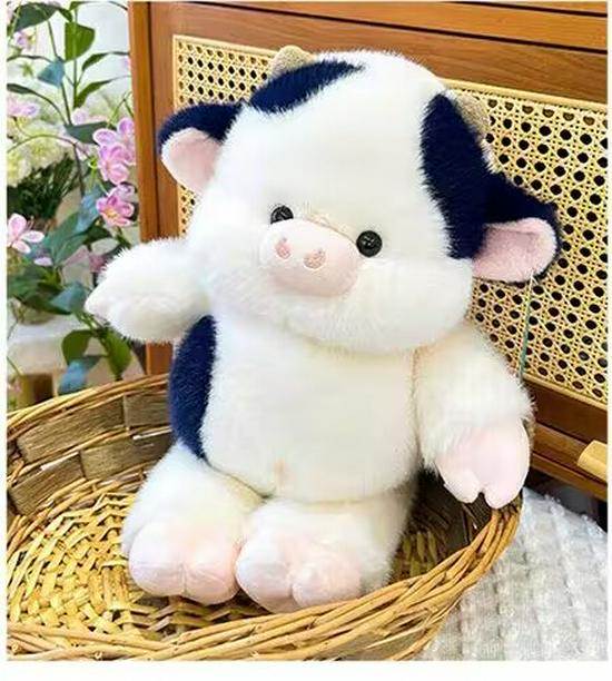 Серия Pao Pao Плюшевая кукла-корова - Милая, Успокаивающая игрушка-подушка, Идеальный подарок-корова на дни рождения 40cm/0.29kg