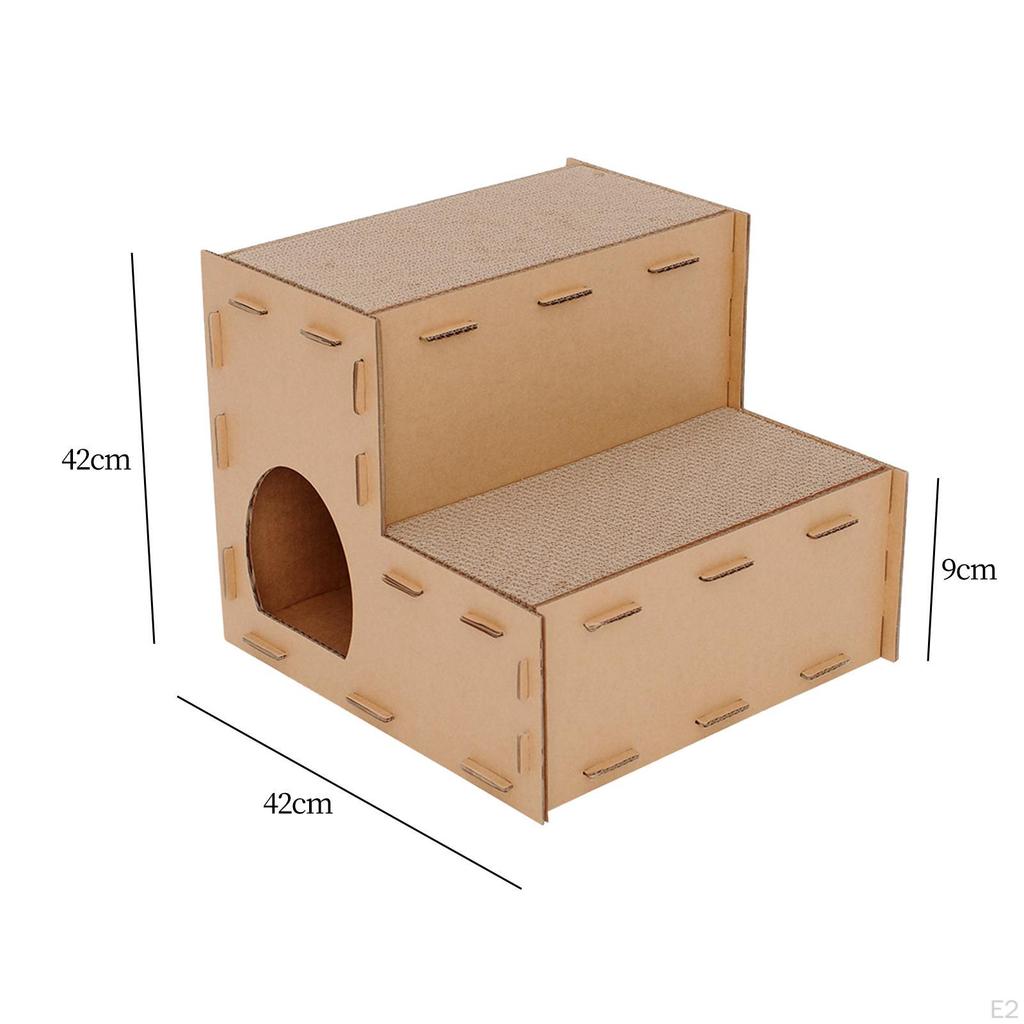 Cat Corrugated Scratcher, Lounge Toy Claw Scratching Pets Supplies for Indoor Cats
