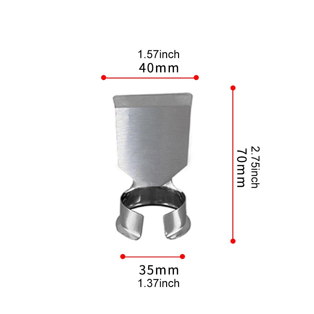Heat Gun Nozzles Hot Air Gun Nozzles for Building Hair Dryers Spoon Reflector Scraper Cone Glass Protection Nozzle 35mm Diameter