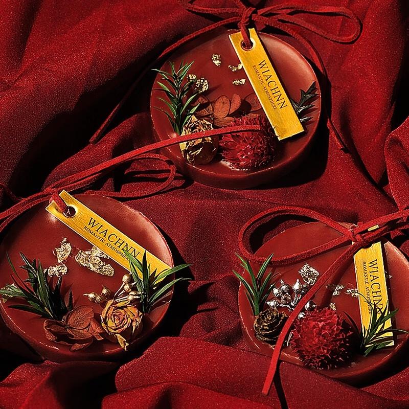 JINGRUIXIANG Праздничный ароматический воск в форме таблички с подвеской