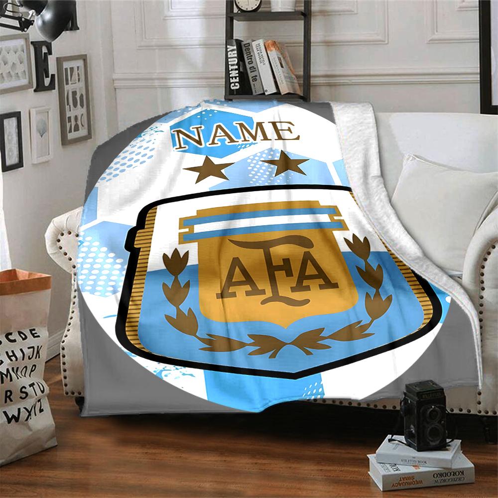 Custom Name German Flag Crest blanket for Couch & Bed, Plush Cozy Fuzzy Blanket Super Soft & Warm Blankets for Fall and Winter. 0908221