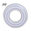 PVC Swim Rings Vintage Striped Swimming Ring Thickened Inflatable Leakproof Men Women Pool Float Tube for Beach Party Child Water