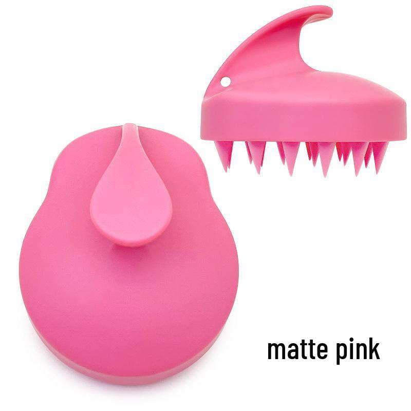 Matte Silicone Scalp Massager Shampoo Brush for Head Therapy and Itchy Scalp Relief