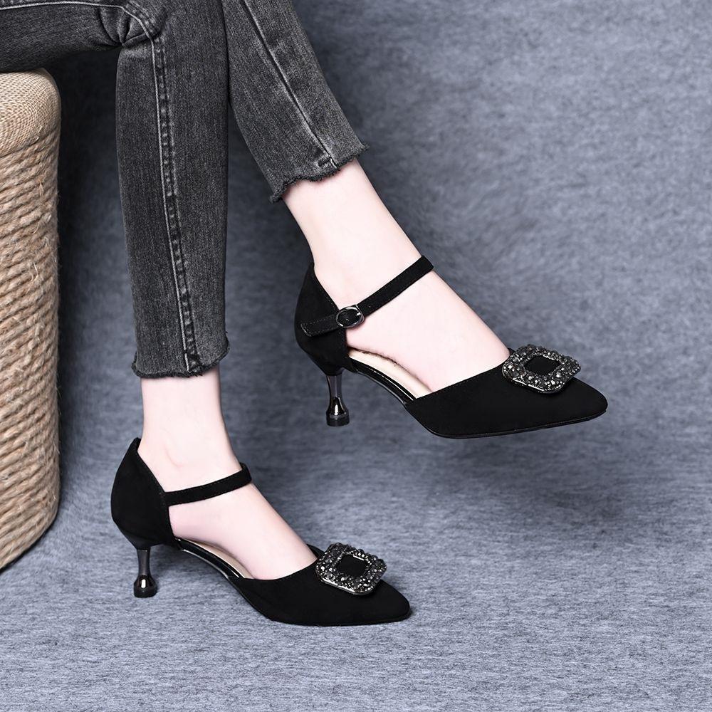Pointed High Heeled Sandals for Women's Single Shoes Women Shoes Elegant Sandals Women Pumps