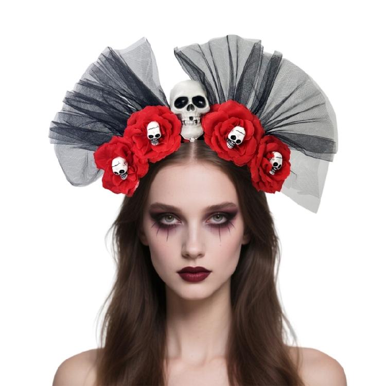 Blumenkranz Stirnband Cincos De Mayoes Party Kostüm Dia de Los Muerto Stirnband Kopfschmuck Tag der Toten Kopfschmuck