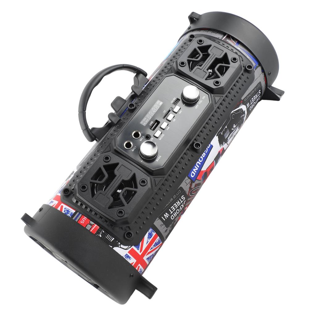 Bluetooth Speakers Graffiti RGB Wireless Speaker with Voice Plug In Subwoofer for Home Party