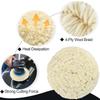 3Pcs Premium Wool Polishing Pad Buffing Pad Ideal For Vehicle Paint Repair Detailing And Finish Enhancement