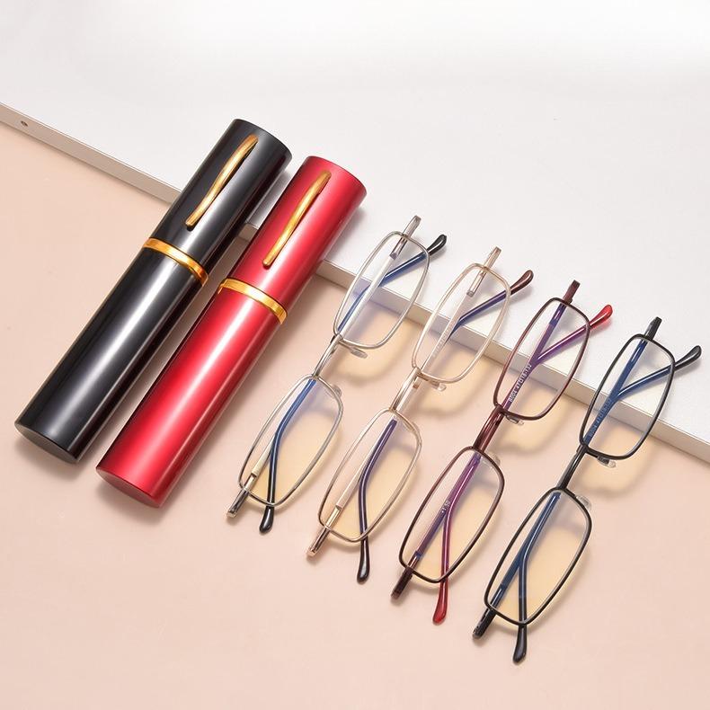 Männer Frauen Ultra-licht Tragbare Lesebrille Anti-müdigkeit Presbyopie Brillen Mit Fall Dioptrien Brillen Unisex Lesebrille