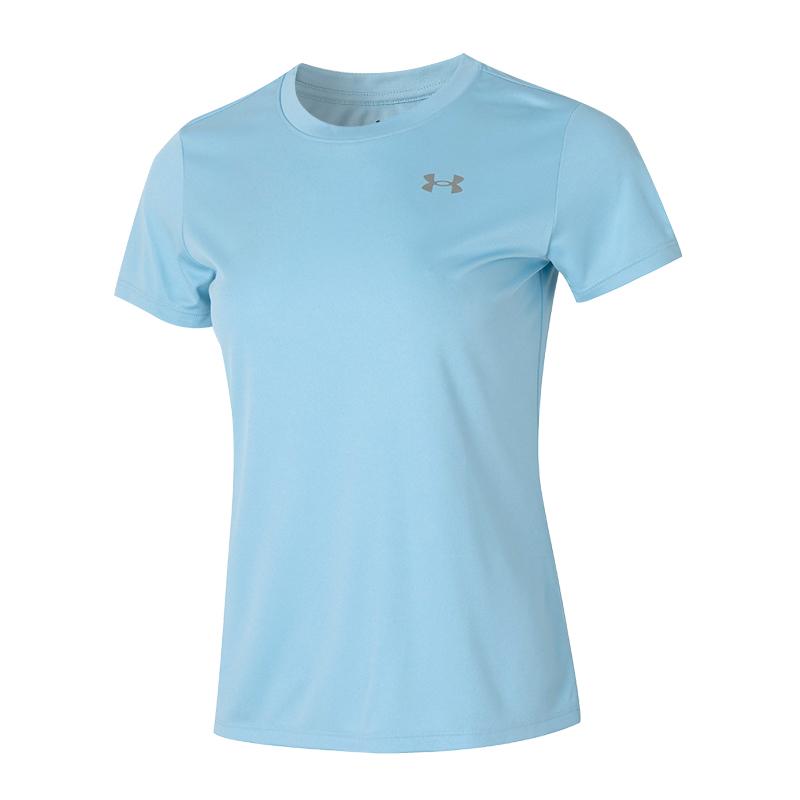 

Under Armour Dopamine Logo Breathable Short Sleeve T-Shirt Women Blue 1384246-490 S