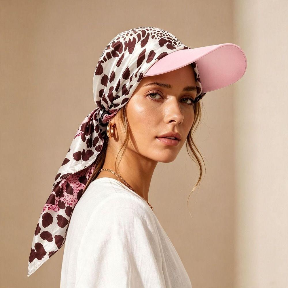 Breathable Bandana Cap Sun Visor Brim Headwrap Portable Sun Visor Scarf  Outdoor