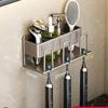 Gun Ash Toothbrush Rack, Bathroom Non-punching Mouthwash Cup, Tooth Cup, Wall-mounted Storage Rack, Electric Toothbrush Rack