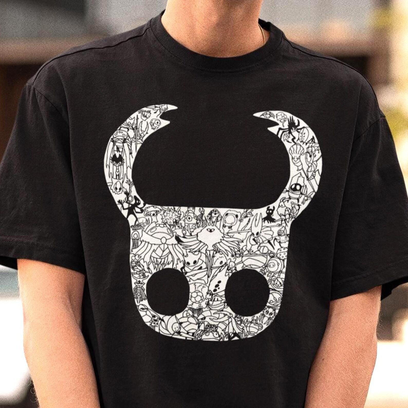 Funny Hollow Knight Skull Tee, Chibi Knight Shirt, Indie Game Top 3XL