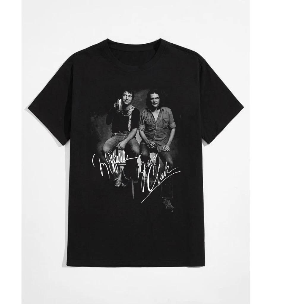 Signed Guy Clark & Jerry Jeff Walker Classic Black Unisex T-Shirt S–4XL M