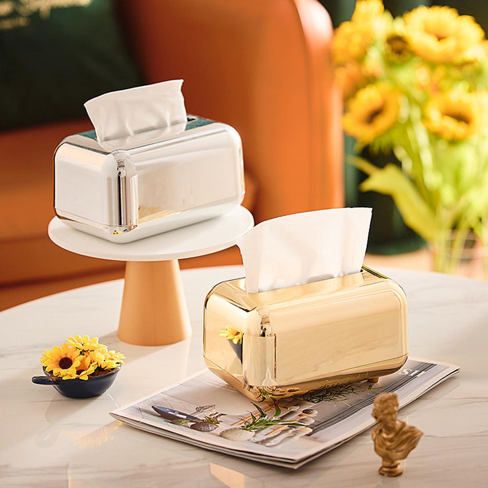 Desktop Tissue Holder Creative Napkin Holder Ornament Versatile Paper Pumping Box Paper Napkin Organizer for Living Room