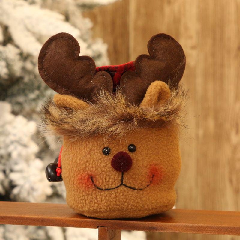 2025 Christmas Candy Bags Red Candy Boots Christmas Bags For Sweets Santa Gift Bag New Year Party Home Christmas Decoration