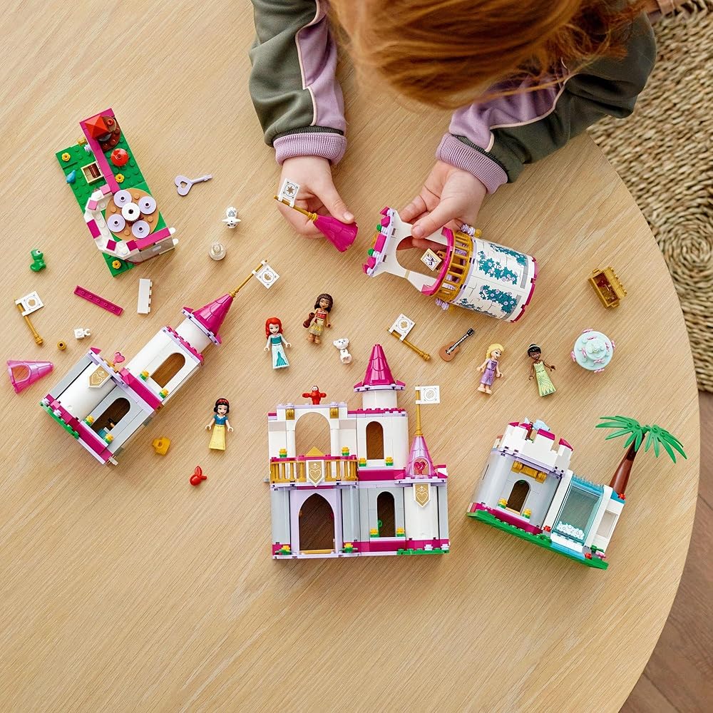 LEGO Disney Princess Castle Adventure Toy Building Blocks for Kids Ages 6-9 Educational Gift 43205