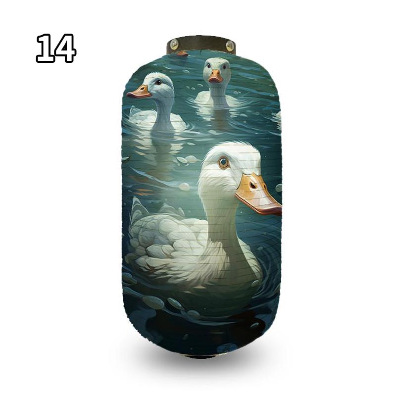 Antique Cartoon Duck Japanese Traditional Cloth Lanterns Restaurant Izakaya Cuisine Decor Advertising Sign Party Decor Lantern