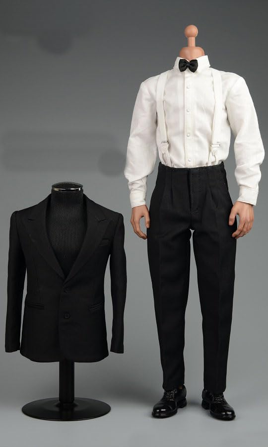 1/6 Scale Figure accessories/Men's Suit, Banquet Dress, Evening Dress (head and Body Not Included) Black