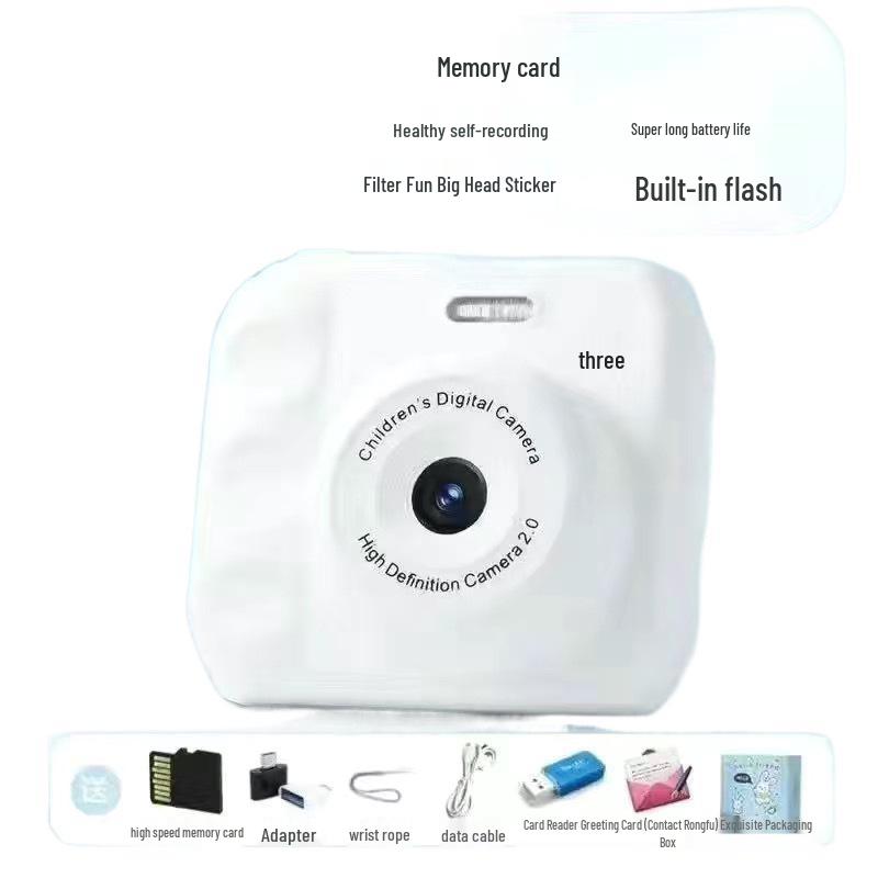 HD Dual Camera: Cute Instant Digital Camera for Students with Mobile Transfer & Color Photography