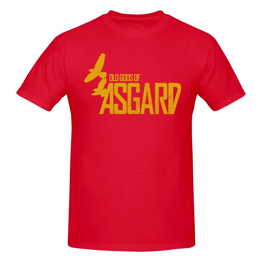 Divertente T-shirt Stampata Unisex Ispirata ad Alan Wake Old Gods Of Asgard T-shirt Unisex Uomo
