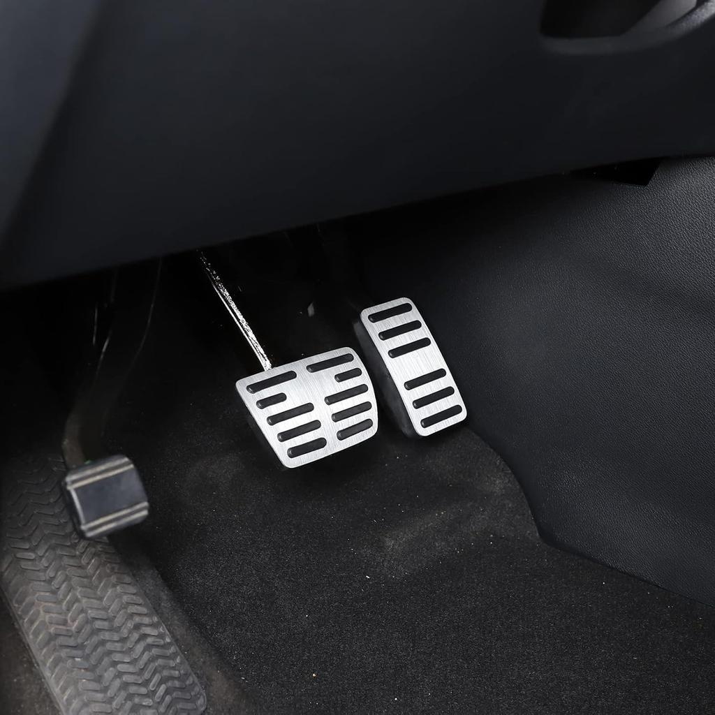 Aluminum Pedal Covers Set for Honda Pilot 2016-2022, Non-Slip Performance Brake & Accelerator Foot Rest Pedal