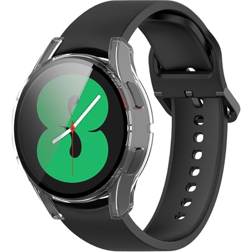 2in1 Case + Tempered Glass for Samsung Galaxy Watch 4 40mm, Transparent