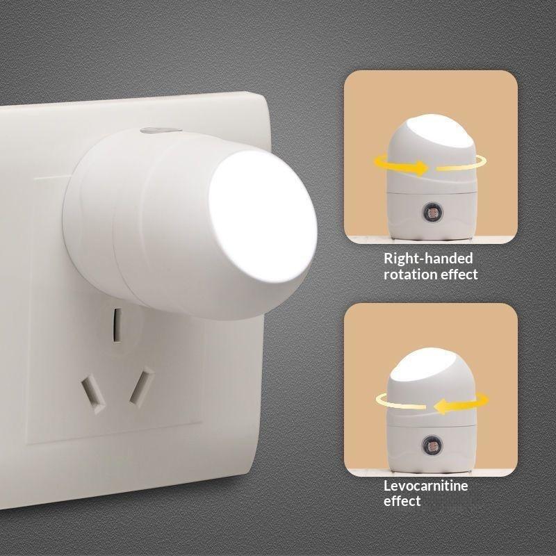Plug In Led Night Light Auto Sensor 360 Degree Rotatable Soft Eye Friendly Lamp For Bedroom Baby Nursery Hallway Home Decor Use
