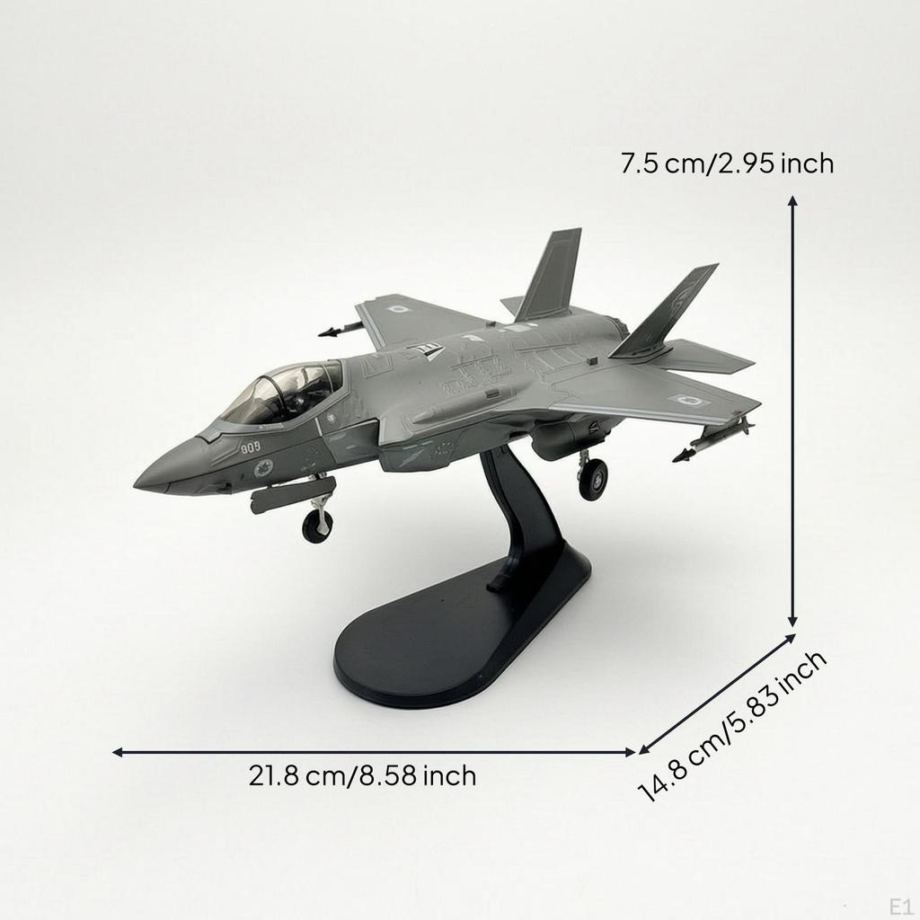 Modèle d'avion avec support 1:Échelle 72 Fini Peint pour les Hobbyistes, Bureau