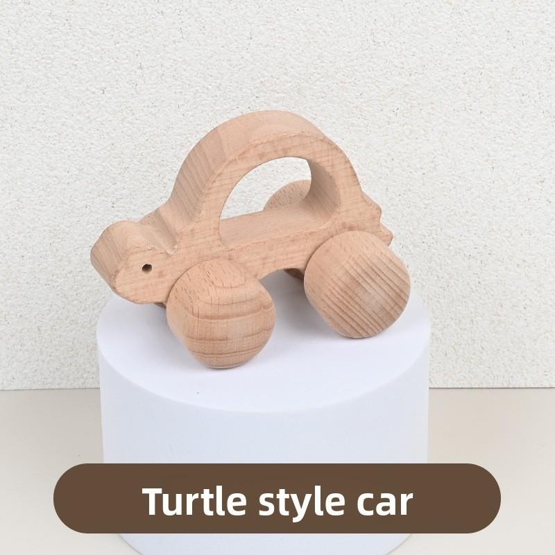 Elephant Wooden Whale Rabbit Dinosaur Animal Shape Bus Children Toys Car