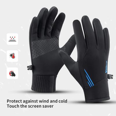 Winter Outdoor Sports Running Glove Warm Touch Screen Gym Fitness Full Finger Gloves For Men Women Sports Gloves