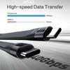 Silicone USB Cable Keychain High-Speed Transfer 40Gbps Data Cable 240W USB C Cable  Universal