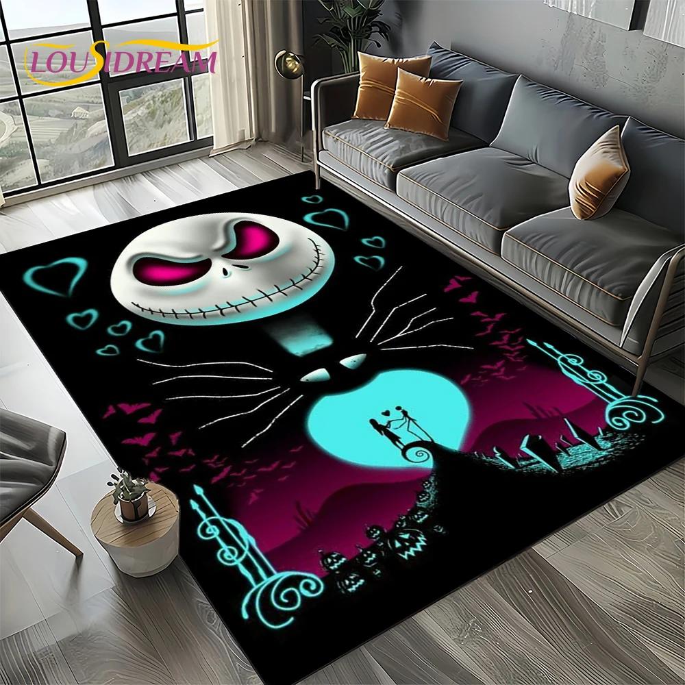 The Nightmare Before Christmas Cartoon Carpet Rug for Bedroom Living Room Home Sofa Decoration,kids Large Decor Floor Mat Gift