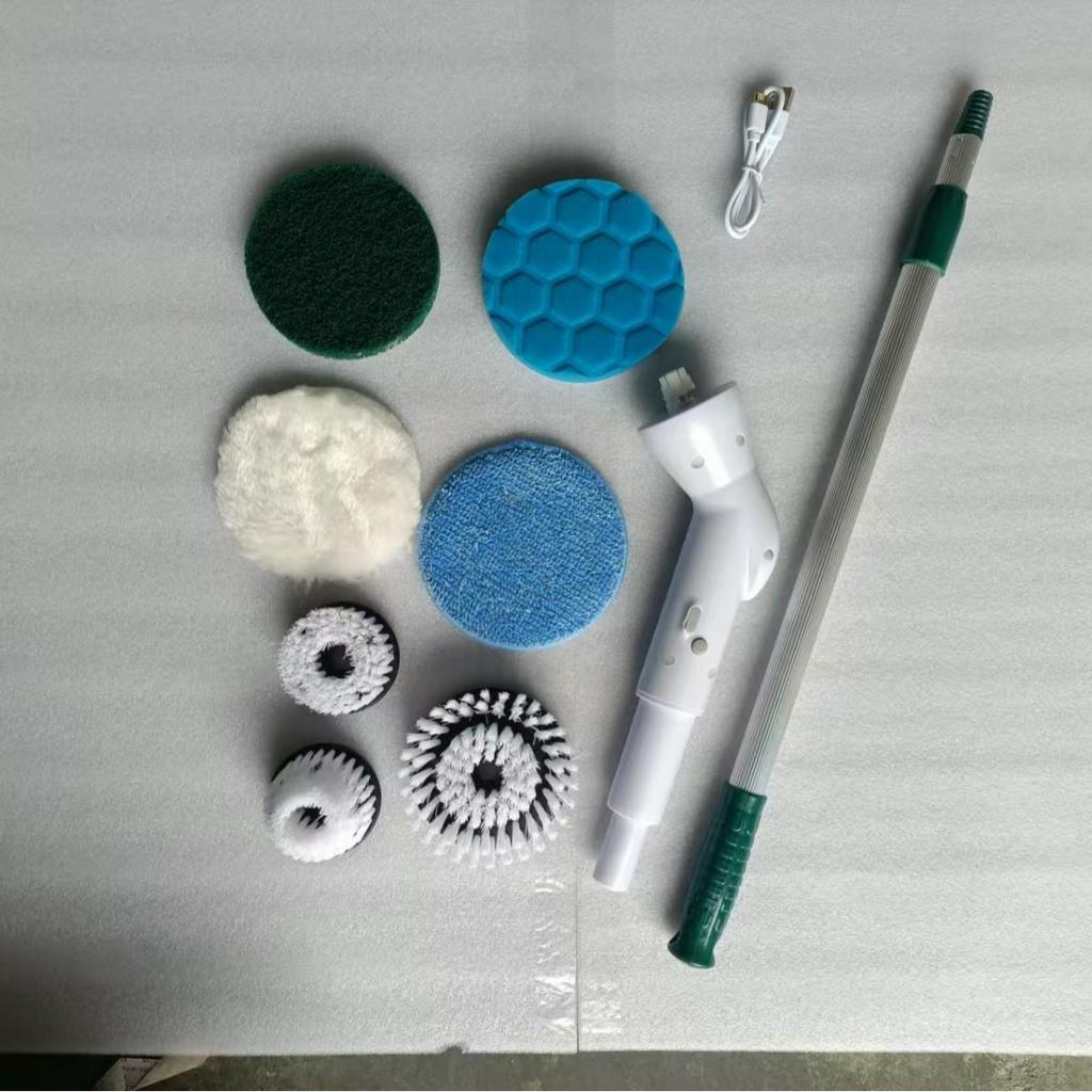 Handheld Electric Telescopic Cleaning Brush for Bathroom & Toilet