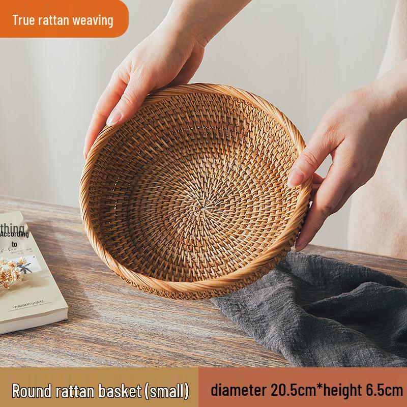 Rattan- und Bambus-Multifunktions-Aufbewahrungs- und Picknickkorb-Kollektion