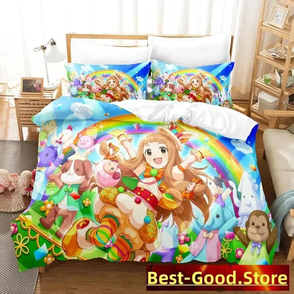 New THE iDOLM@STER Cinderella Girls Starlight Stage Bedding Set Cartoon Anime three-piece set Adult Kid Bedroom Duvetcover Sets