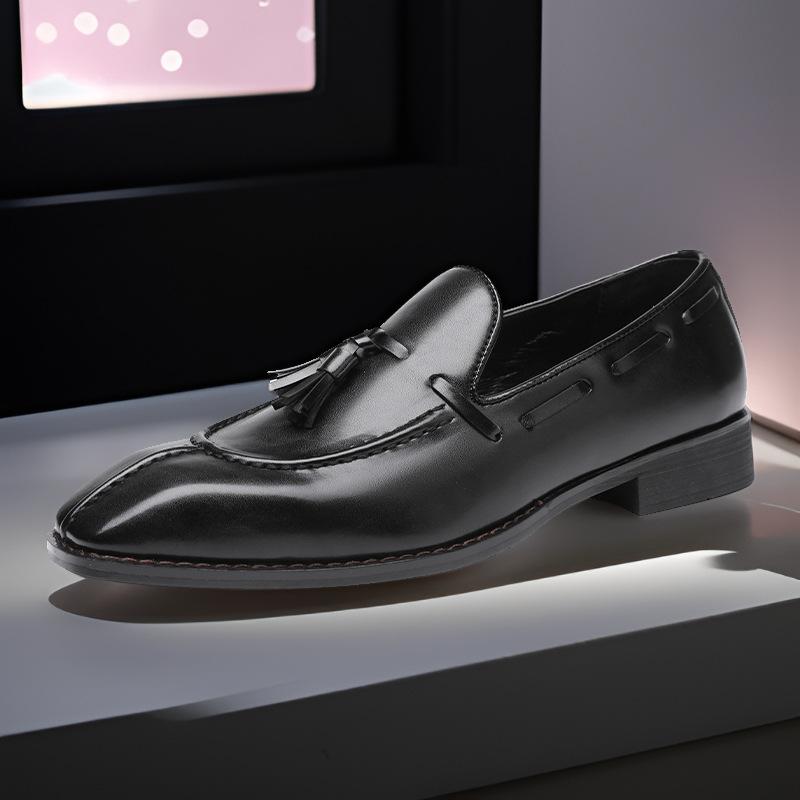 British Loafer Doudou Shoes Business Casual Breathable Leather Shoes Men's Young Tassel Small Leather Shoes Factory