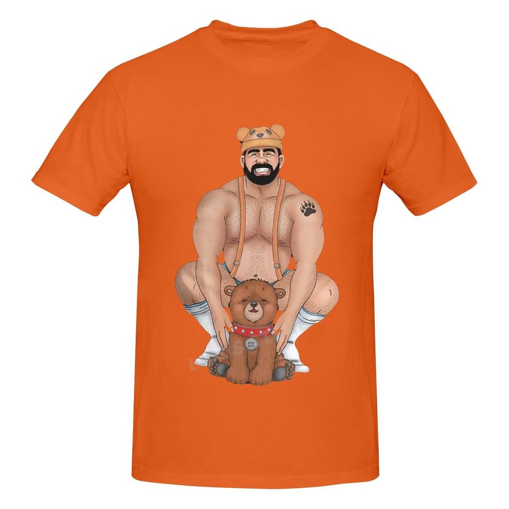 Modna koszulka rozrywka tata niedźwiedź Barebeef Gaybear Gayart Gay Pride LGBT T koszula Harajuku Streetwear bawełniane grafiki topy Tees