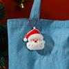 Santa Claus Christmas Keychain Cartoon Plush Keyring Fashion Christmas Tree Pendants  Gift