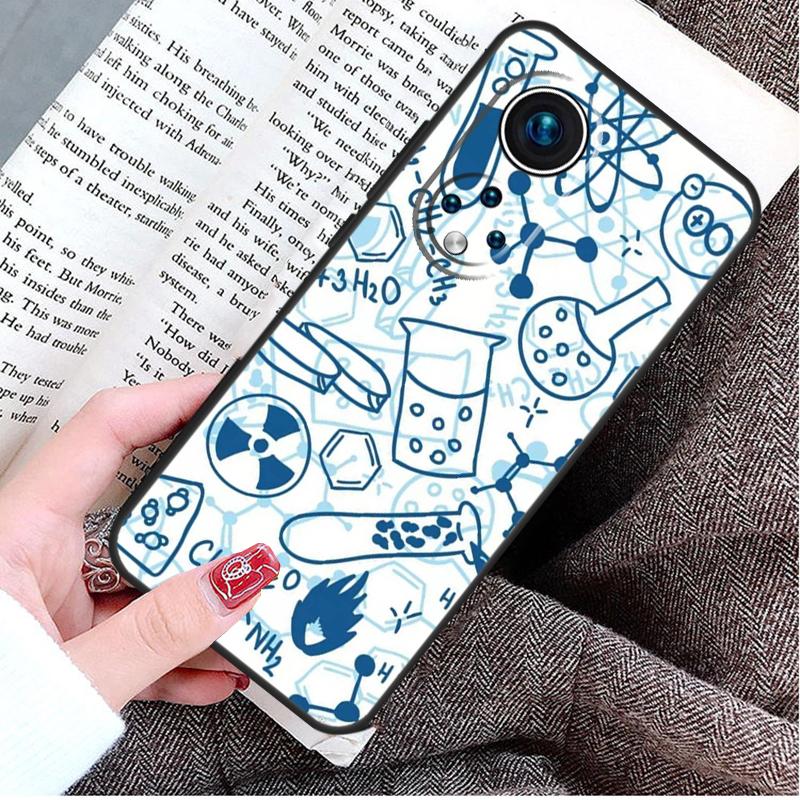 Science Chemistry Style Case For Honor Magic 8 6 7 Lite Honor 400 200 Pro 50 70 90 X8c X8b X9a X9c X9b X9d Win Cover
